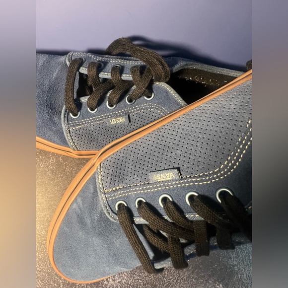 Size 9 - VANS Authentic Skate seldom denim Blue color suede - Picture 4 of 9